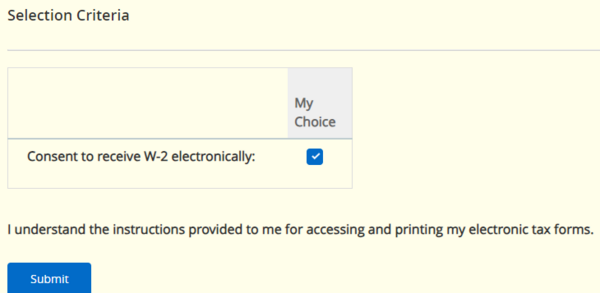 W2 electronic consent